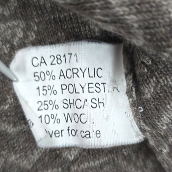 Temptation Women's Dress Cream Taupe Jacquard Knit Acrylic Wool Blend Size S - Picture 10 of 15